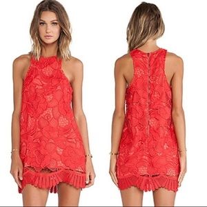 Lovers and friends red lace dress